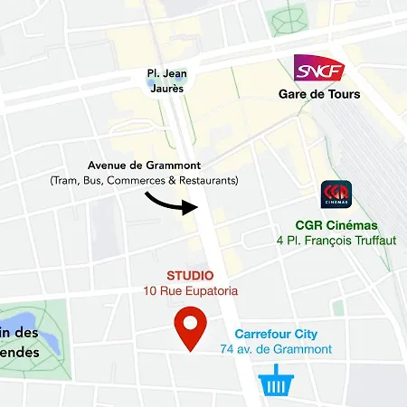 Apartment Paisible Avec Jardin - Centre Tours